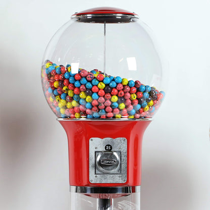 Spiral Gumball Machine 4'10" for $0.25. Great for 1” Gumballs, Bouncy Balls, Capsule Toys