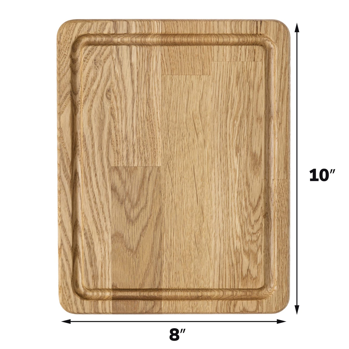 10x8 Inches Small Wood Cutting Board - Oak Cutting Board - Real Wood Cutting Board - Chopping Board for Kitchen - Edge Grain Oak Wood Board