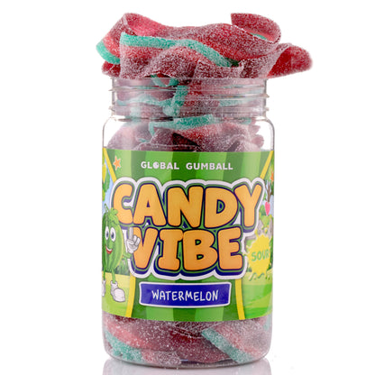 Sour Belts Candy - Candy Sour Strips - 0.55 Lb Jar of Sour Strips Candy - Sour Rainbow Belts- Peanut Free - Great as Movie Theater Candy for Kids