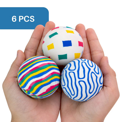 Bouncy Balls - Rubber Balls for Kids - Mixed Bounce Balls - 60 mm Big Bouncy Ball - Bouncing Balls Party Favors