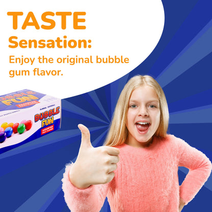 Gumballs for Kids - Assorted Chewing Gum Balls Individually Wrapped Gumballs - 8 Oz Gift Box - Chewing Bubble Gum for Kids - Colored Gum Balls