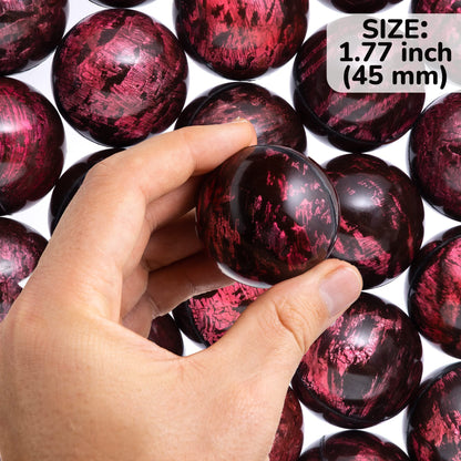 Bouncy Balls - Rubber Balls for Kids - Single Color Bowling Bounce Balls - 25 Pcs Large Bouncy Ball 45 mm - Super Ball Vending Machine Toys