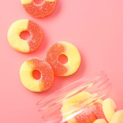 Gummy Candy - Gummy Rings - 12 oz - Gummies Candy in Jar - Fun and Delicious Gummy Snack - Peanut & Tree Nut Free, Gluten and Dairy Free