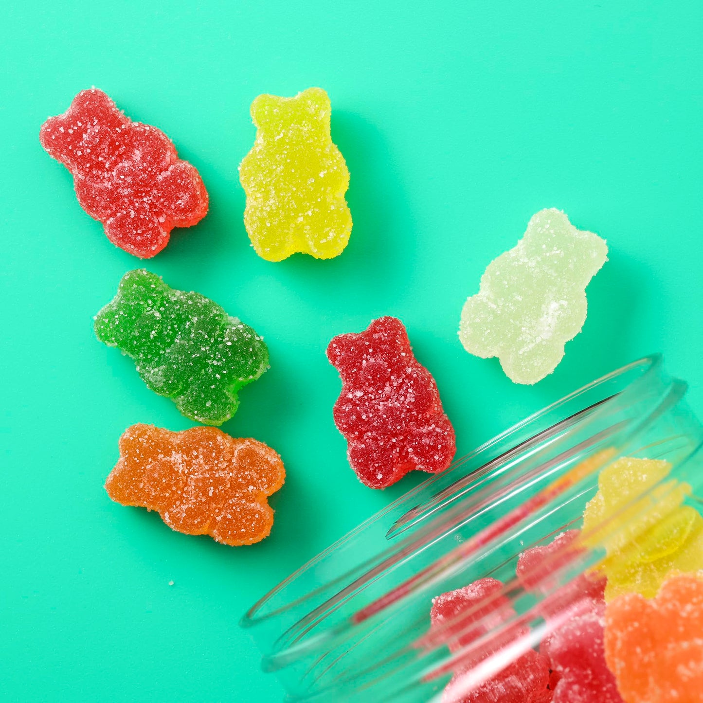 Gummy Bears - Assorted Flavors Sour Candy Gummies in Jar - 12 oz Gummy Bear Mix - Fun and Delicious Gummy Snack