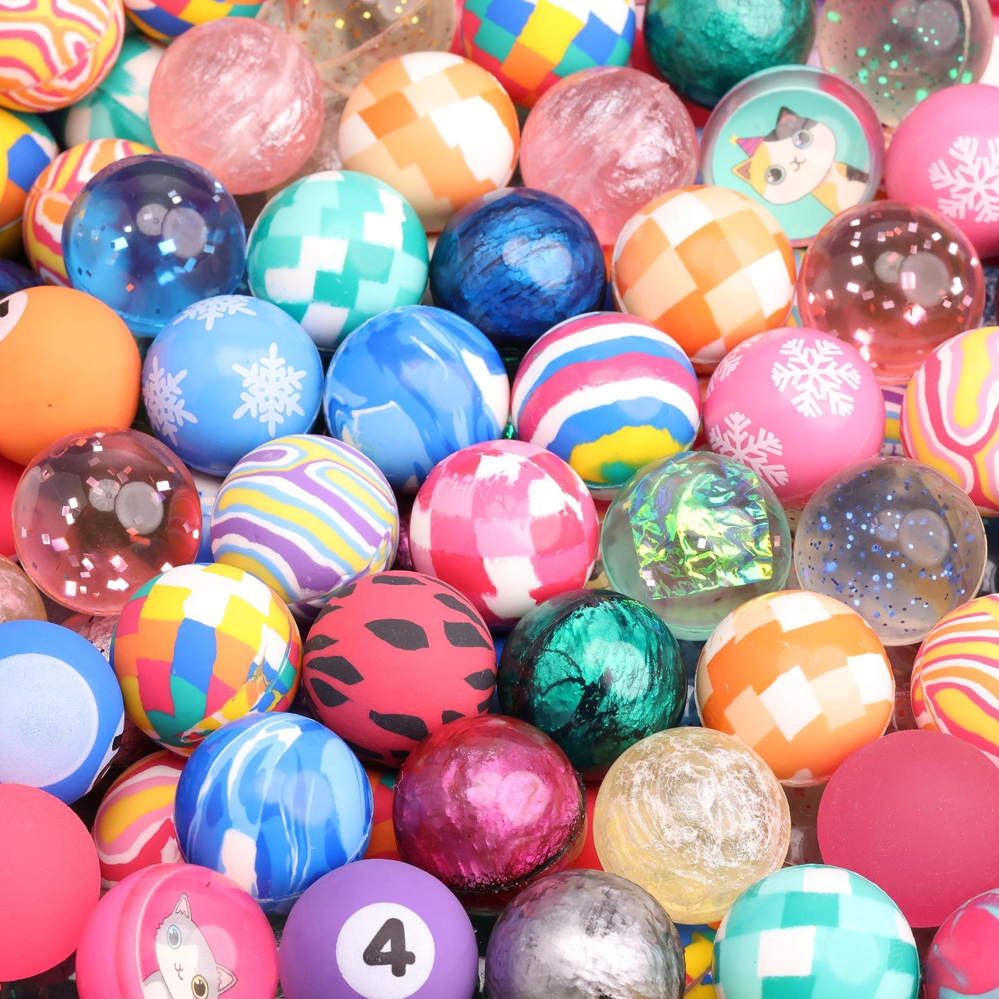 Bouncy Balls - Bouncing Balls Assorted Pack - Bouncy Balls for Kids - Bouncy Ball Toys for Vending Machine - Bouncy Party Favors Balls - Super Balls