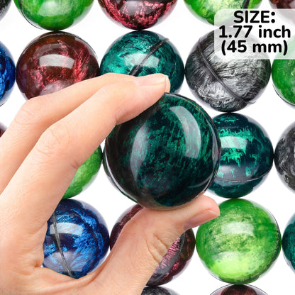 Bouncy Balls for Kids - Christmas Party Favors and Gifts for Kids - Bundle of 4 Packs (100pcs)  45 mm - Goodie Bag Fillers - Large Bouncy Ball