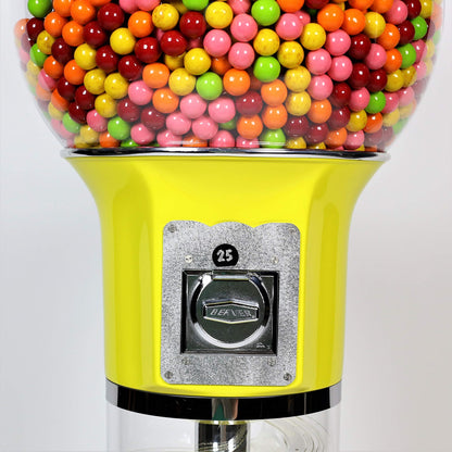 Spiral Gumball Machine 4'10" for $0.25. Great for 1” Gumballs, Bouncy Balls, Capsule Toys