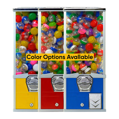 Vending Machine - Big Capsule Vending Machine with Stand - Prize Machine - Commercial Vending Machine for 2 Inch Round Capsules Gumballs Bouncy Balls - Yellow