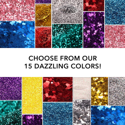 Nail Glitter - 4 Oz Glitter for Crafts - Christmas Glitter - Chunky Glitter for Slime - Face Glitter - Candle Glitter - Body Glitter